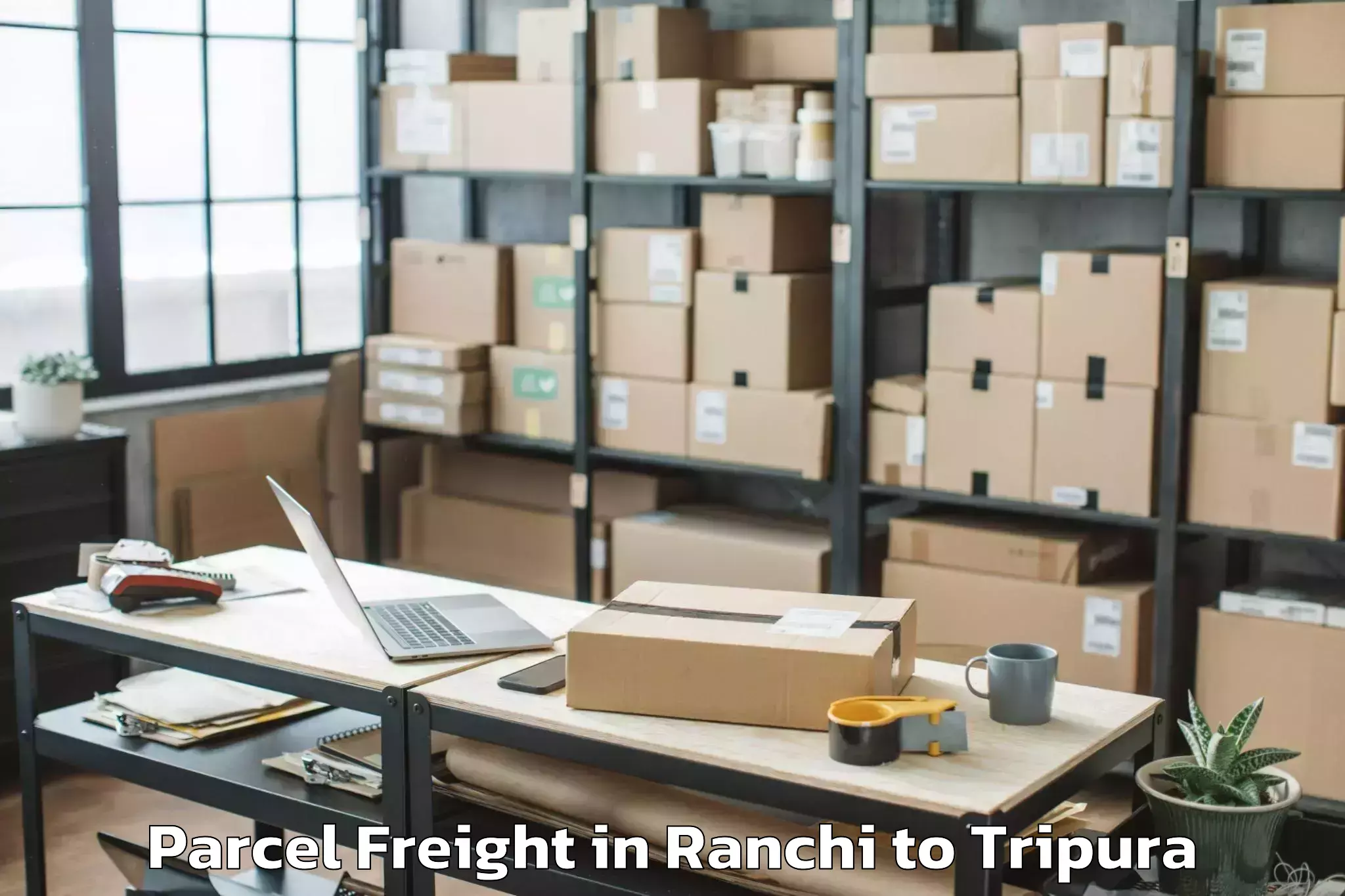 Book Your Ranchi to Ambassa Parcel Freight Today